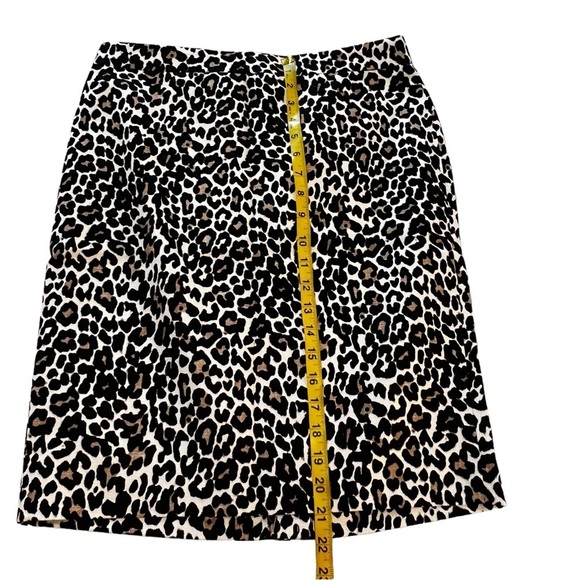 J. Crew The Pencil Skirt Cheetah Leopard Animal Print Mini Straight Work 4 - Picture 5 of 14